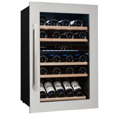 Vinoteca Avintage AVI47XDZ – 52 Botellas, Acero Inox, Encastrable en Columna, Doble Zona