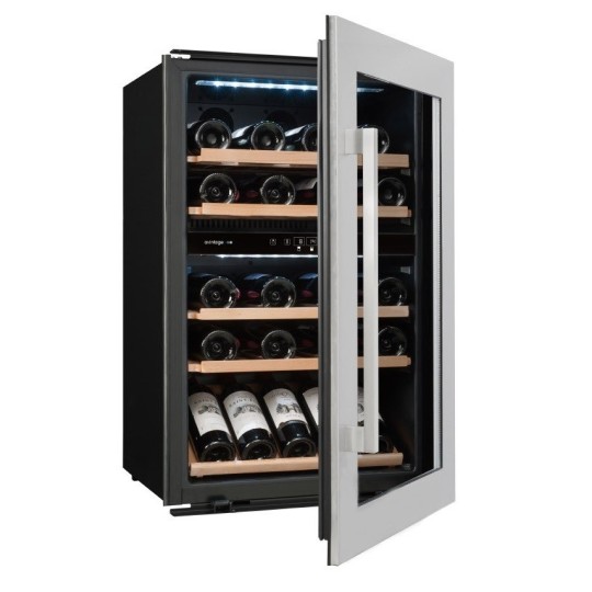Vinoteca Avintage AVI47XDZ – 52 Botellas, Encastrable, Doble Zona, Acero Inox
