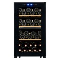 Vinoteca 50 Botellas LS512ZBLACK La Sommeliere -2 Zonas
