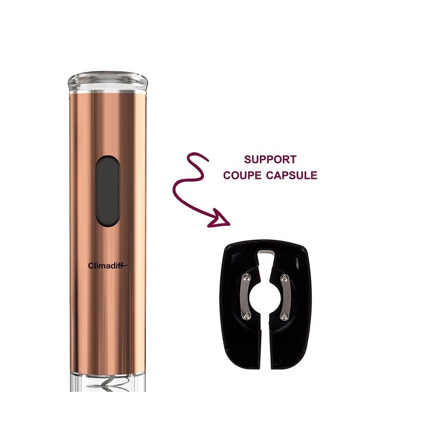 Sacacorchos Eléctrico Climadiff TB5040 - Fácil, Rápido y Elegante