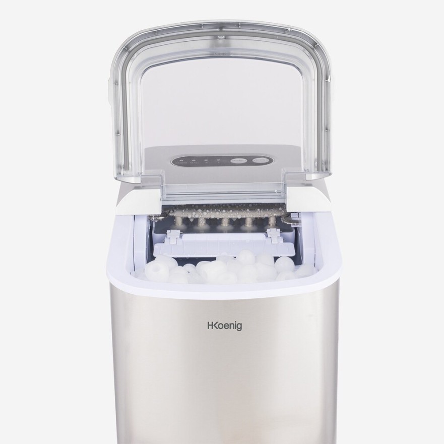 Máquina de Cubitos de Hielo HKoenig KB20 - 12 kg/día y 2 Tamaños de Hielo