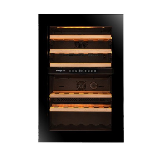 Vinoteca Encastrable AVI88PLATINUM - 44 Botellas y Doble Zona de Temperatura