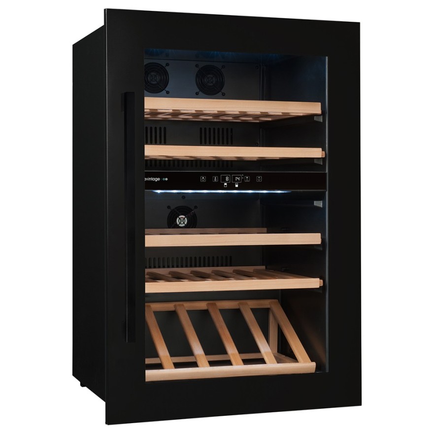Vinoteca Encastrable AVI88PLATINUM - 44 Botellas y Doble Zona de Temperatura