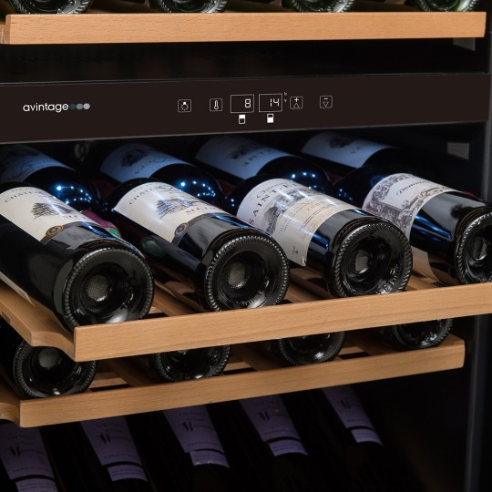 Vinoteca Encastrable AVI88PLATINUM - 44 Botellas y Doble Zona de Temperatura