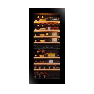 Vinoteca Encastrable AVI122PLATINUM - 64 Botellas y Doble Zona de Temperatura