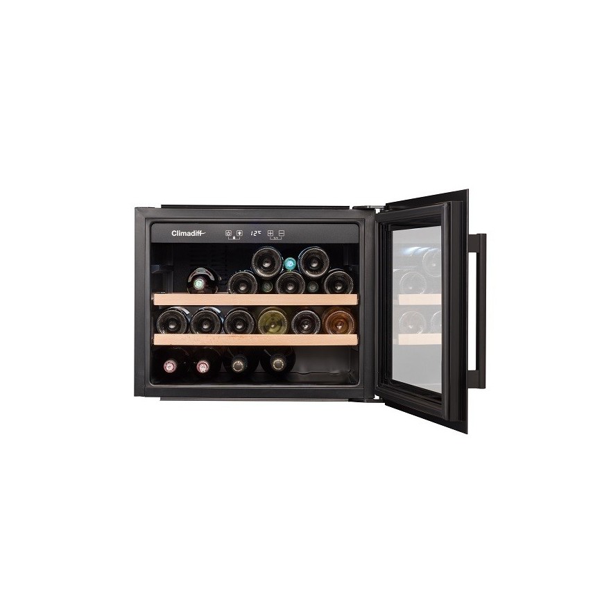 Vinoteca Encastrable en Columna 28 Botellas Climadiff CBI28S1B - Diseño y Conservación Óptima