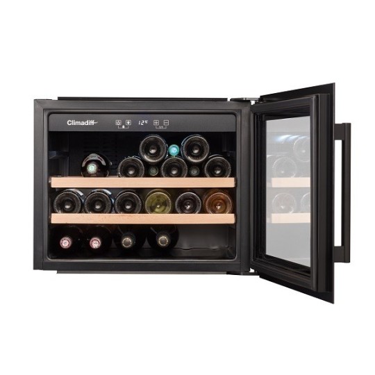 Vinoteca Encastrable en Columna 28 Botellas Climadiff CBI28S1B - Diseño y Conservación Óptima
