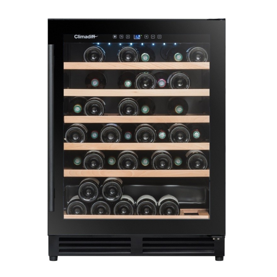 Vinoteca Encastrable 51 Botellas Climadiff CBU51S2B - Conservación Óptima y Diseño Sofisticado