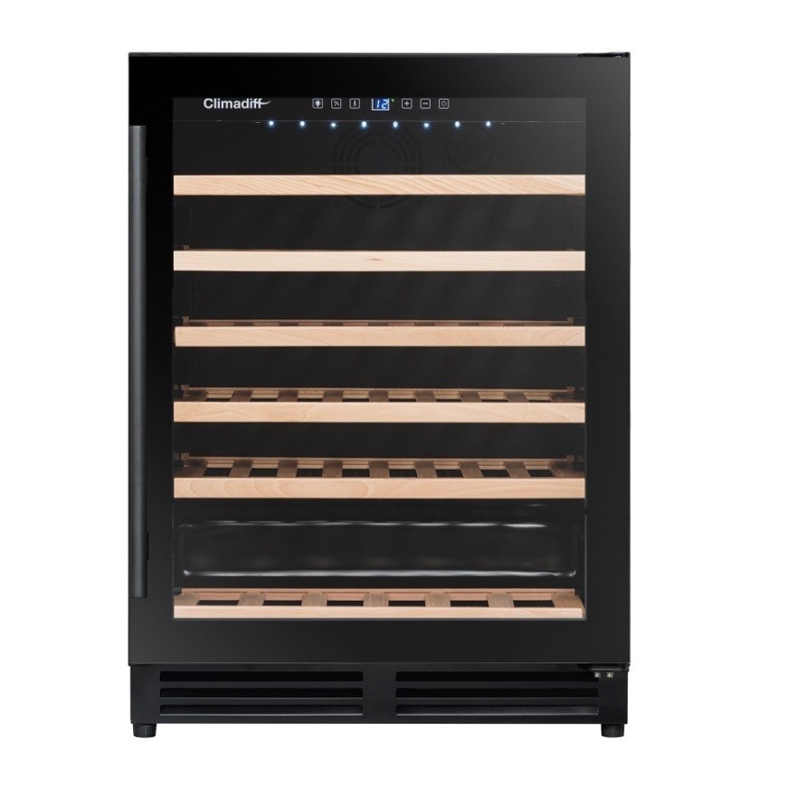 Vinoteca Encastrable 51 Botellas Climadiff CBU51S2B - Conservación Óptima y Diseño Sofisticado