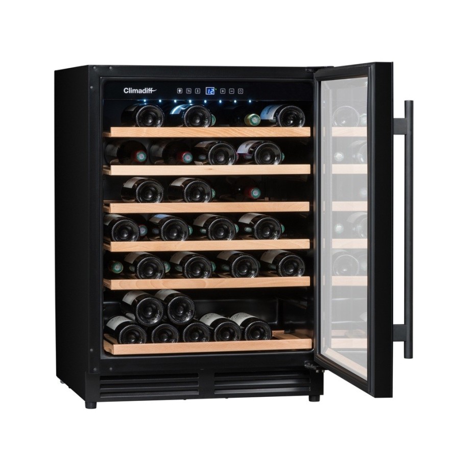 Vinoteca Encastrable 51 Botellas Climadiff CBU51S2B - Conservación Óptima y Diseño Sofisticado