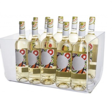 Cubitera Station Acrílica para 8-10 botellas con base LED 2