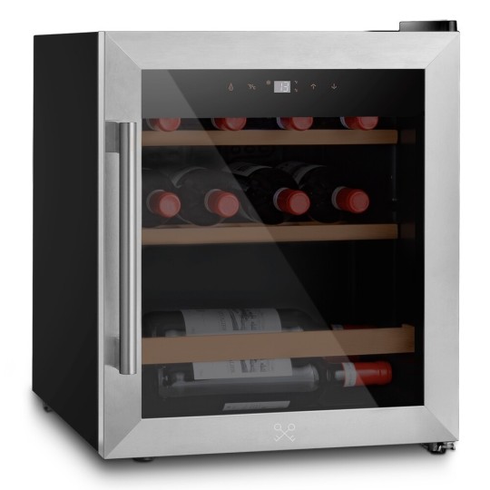 Vinoteca Compresor 15 Botellas CAVC15 - Acero Inoxidable y Control Táctil