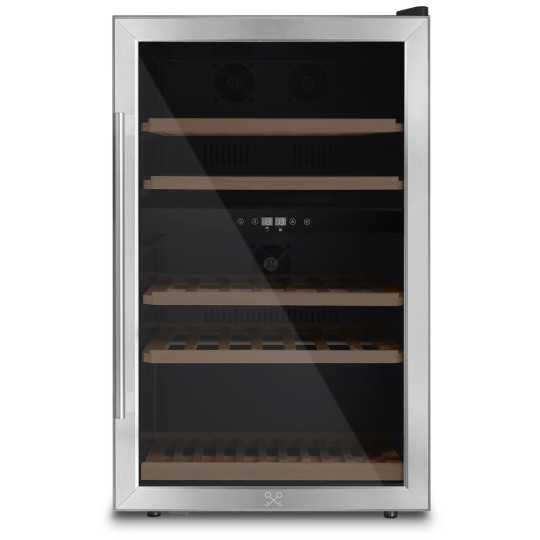 Vinoteca compresor Acero inoxidable Doble Temperatura 53 botellas CAVCD53