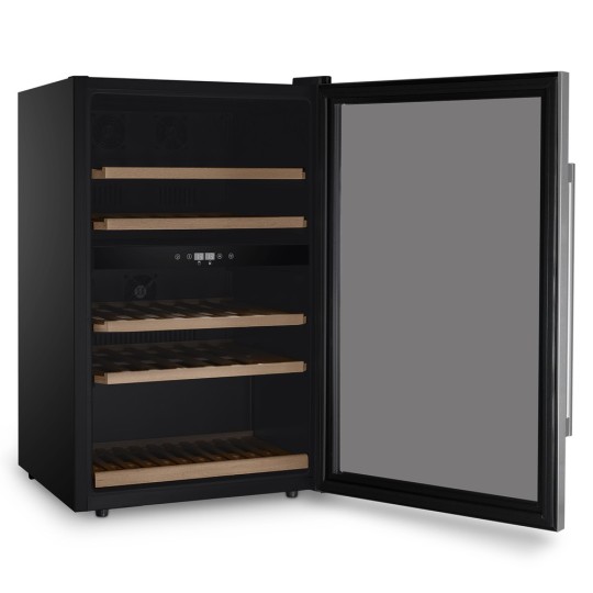 Vinoteca Compresor 53 Botellas Les Petits Champs CAVCD53 - Doble Temperatura y Acero Inoxidable