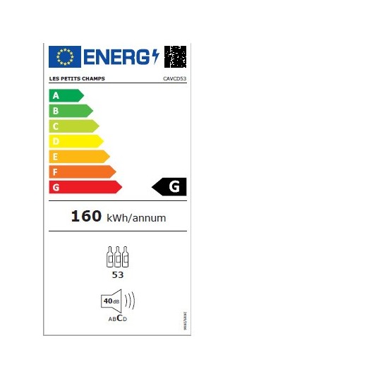Vinoteca Compresor 53 Botellas Les Petits Champs CAVCD53 - Doble Temperatura y Acero Inoxidable