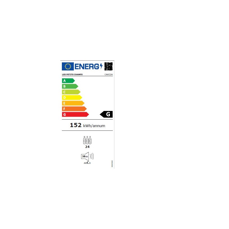 Vinoteca Integrable en Columna 24 Botellas CAVCI24 - Acero Inoxidable y Control Digital