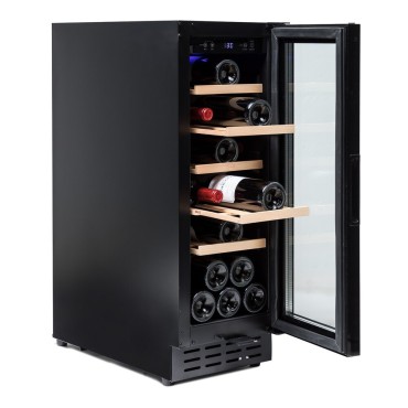Vinoteca encastrable negra bajo consumo para 20 botellas Vinobox 20 Design 2