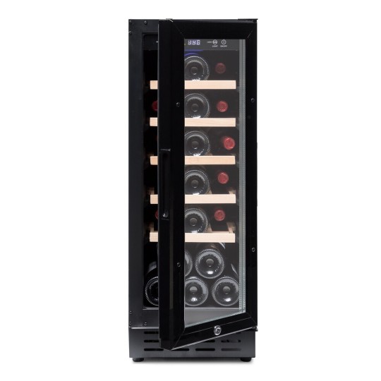 Vinoteca encastrable negra bajo consumo para 20 botellas Vinobox 20 Design
