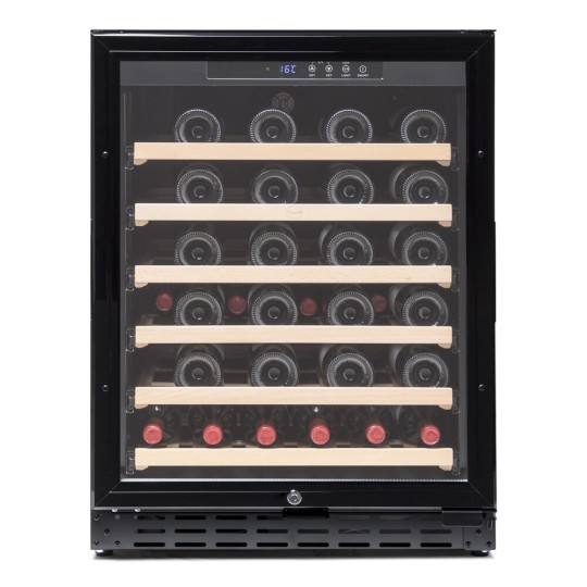 Vinoteca encastrable negra para 50  botellas Vinobox - CV 50 GC 1TN