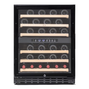 Vinoteca encastrable negra para 50 botellas Vinobox -  CV 50 GC 2TN