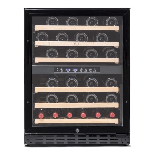 Vinoteca encastrable negra para 50 botellas Vinobox -  CV 50 GC 2TN