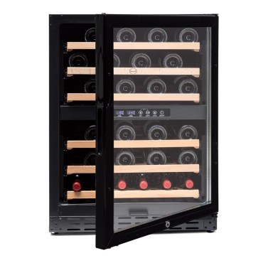 Vinoteca encastrable negra para 50 botellas Vinobox -  CV 50 GC 2TN 2
