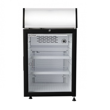 Expositor Refrigerado 100L Giona EFG 100B - Blanco con Canopi Luminoso