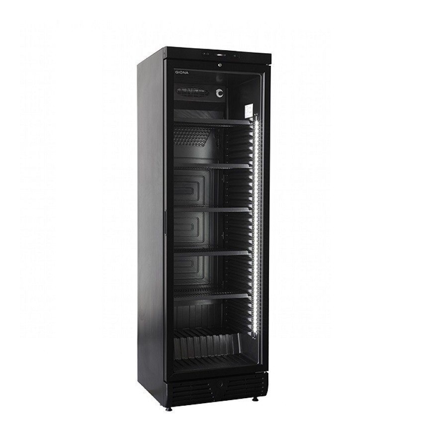 Expositor refrigerado encastrable Negro 390 litros EFG 390N