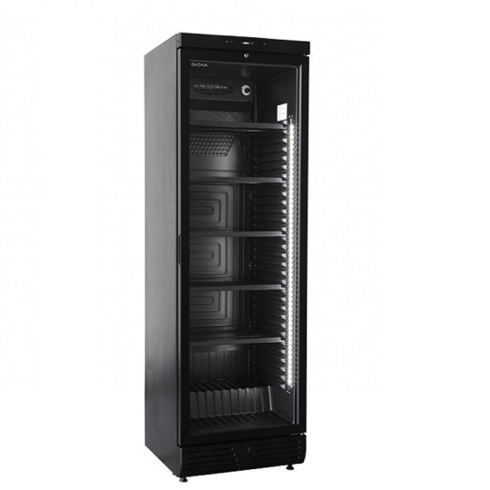 Expositor refrigerado encastrable Negro 390 litros EFG 390N
