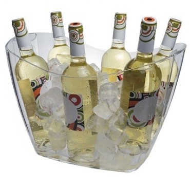 Cubitera Hispana Transparente Pet reciclable 5-6 botellas