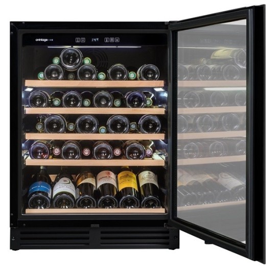 Vinoteca Negra Integrable Avintage 44 Botellas - Doble Temperatura