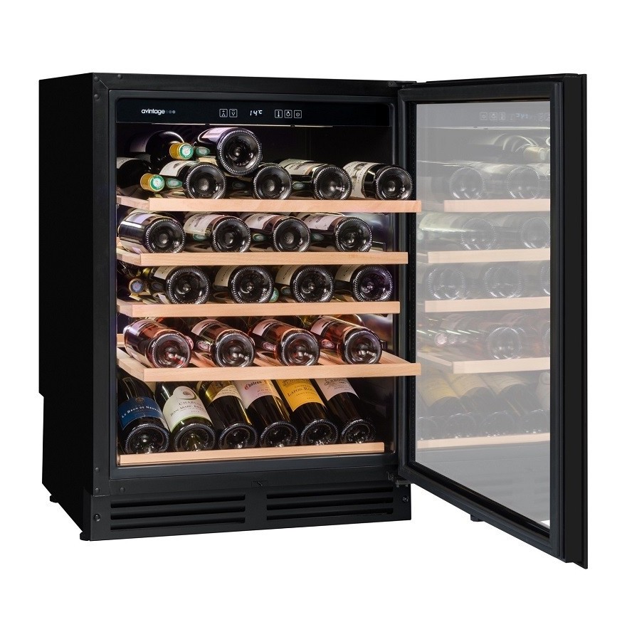 Vinoteca Negra Integrable Avintage 44 Botellas - Doble Temperatura