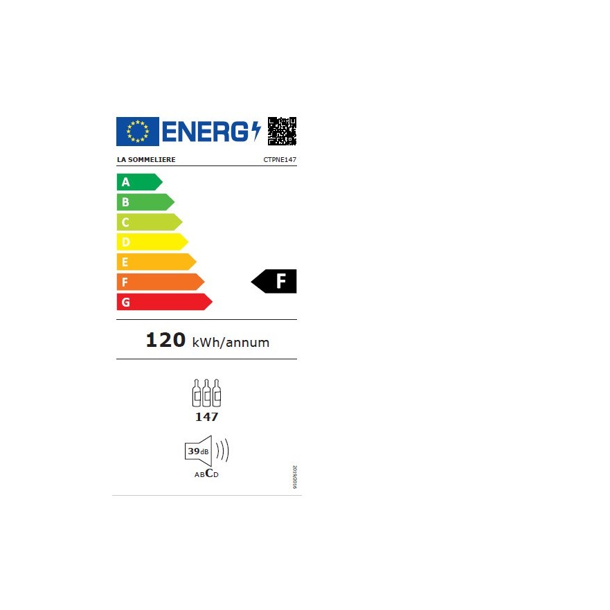 Vinoteca La Sommelière CTPNE147 – 147 Botellas, Puerta Opaca, Conservación y Envejecimiento