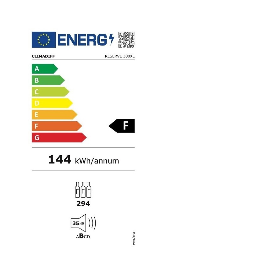 Vinoteca de Envejecimiento Reserve 300XL - 294 Botellas - Gran Capacidad