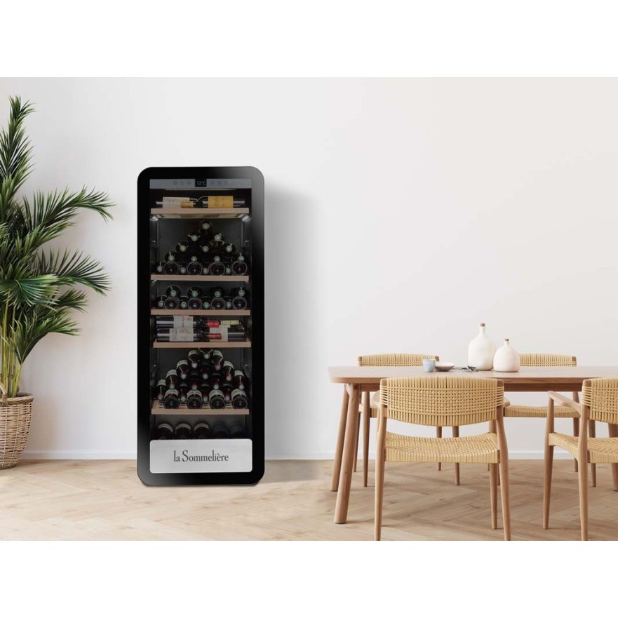 Vinoteca La Sommelière APOGEE200PV – 185 Botellas, Puerta de Cristal, Control Remoto