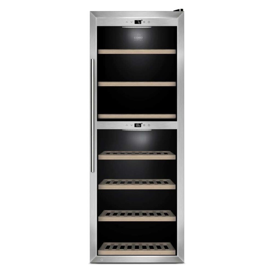 Vinoteca Caso Design WineComfort 126 Smart - 126 Botellas - 2 Zonas Inteligentes