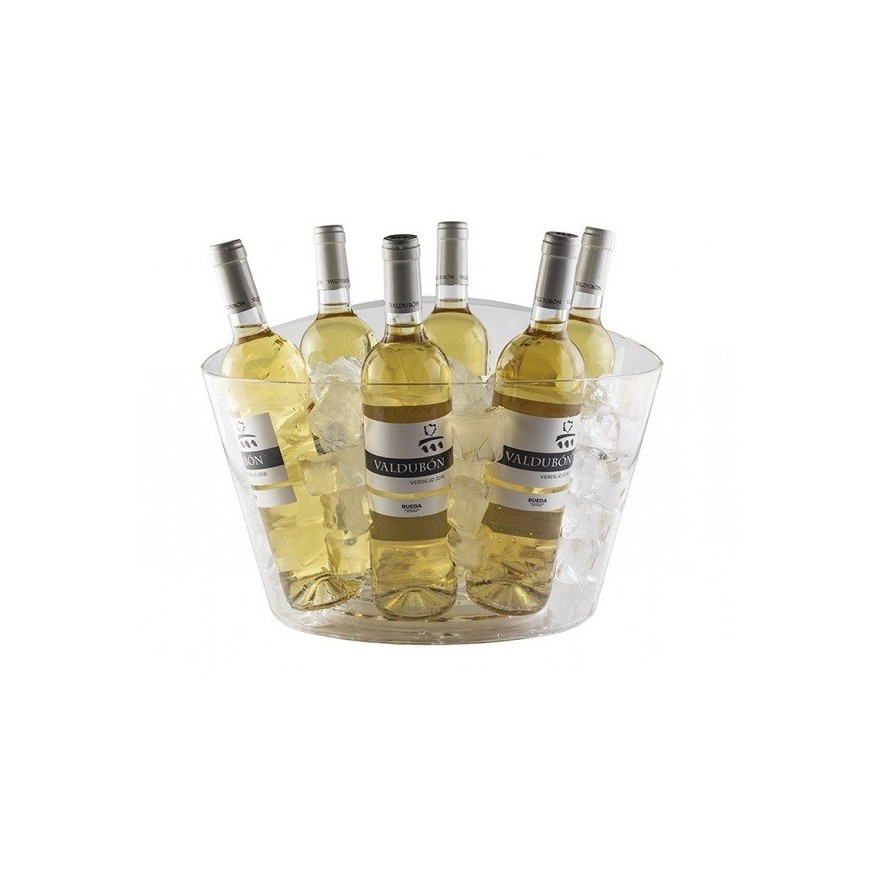 Cubitera 6 botellas Transparente Acrlico Victoria