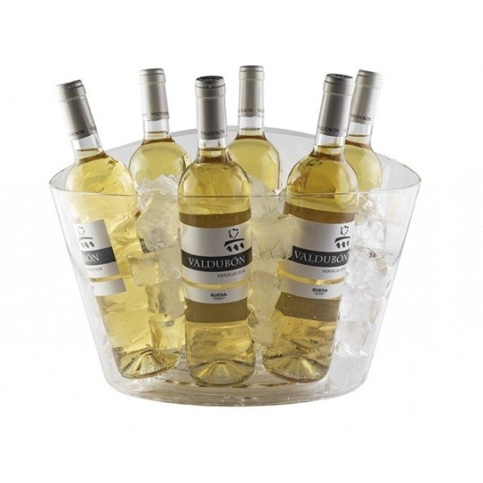 Cubitera 6 botellas Transparente Acrlico Victoria