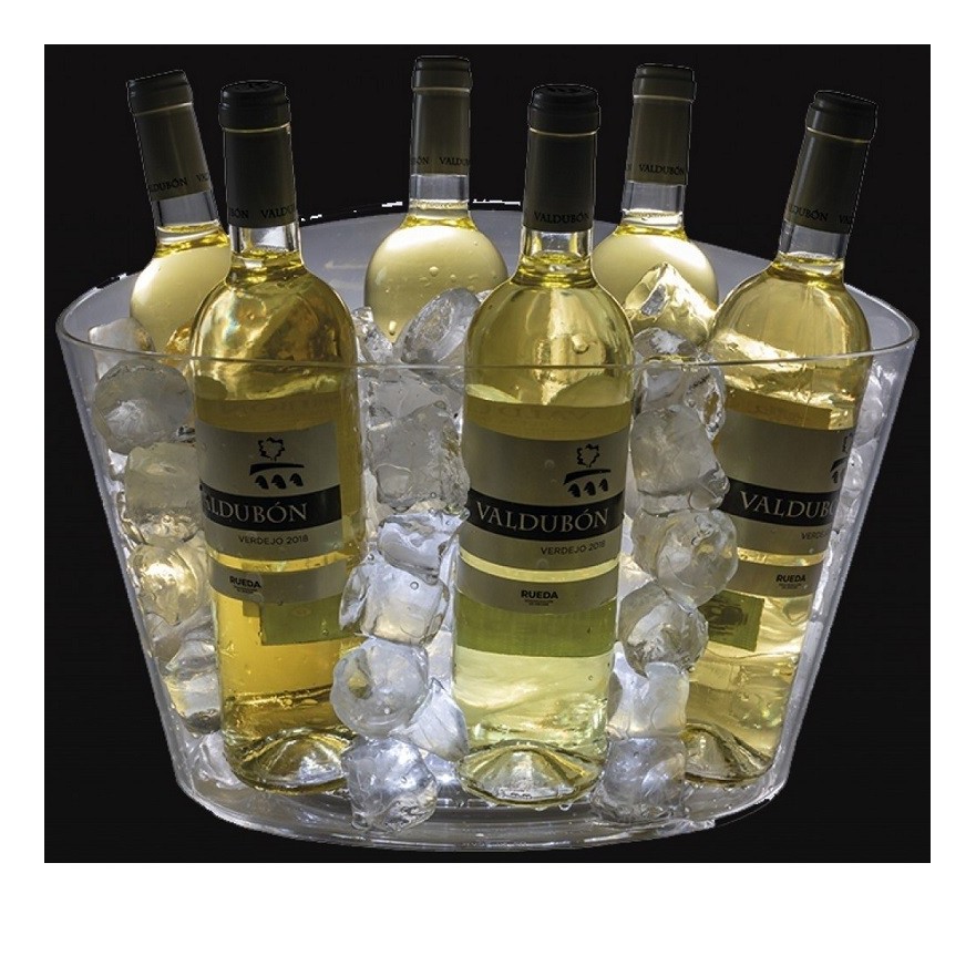 Cubitera con base led 6 botellas con base led  Vicotoria