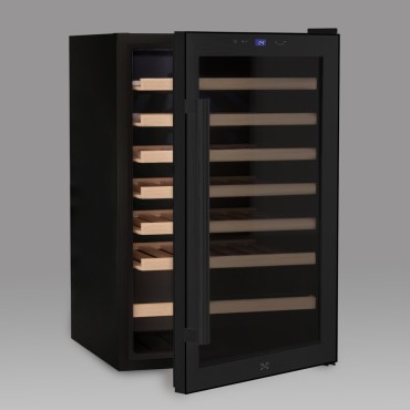 Vinoteca Negra compresor baldas madera 48 botellas CAVCB48 2
