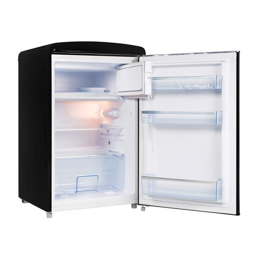Mini Frigorífico Retro Negro 108L - Diseño Vintage y Compacto