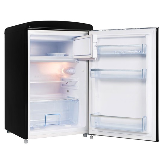 Mini Frigorífico Retro Negro 108L - Diseño Vintage y Compacto