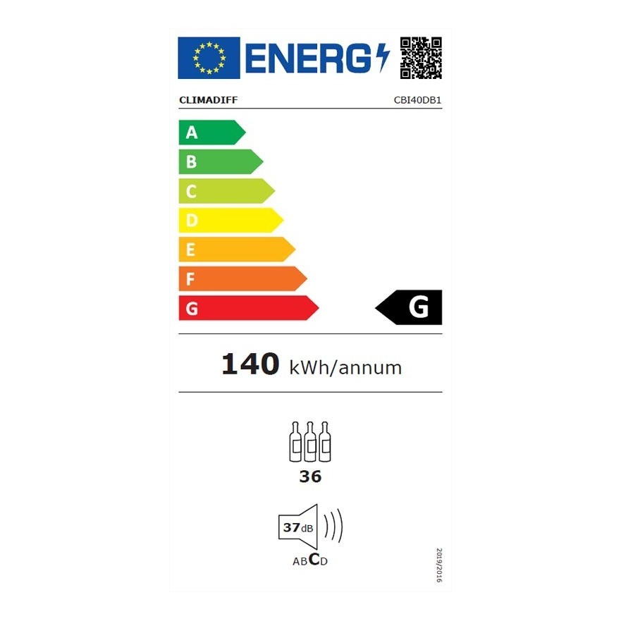 Vinoteca Encastrable en Columna 36 Botellas - Doble Zona de Temperatura