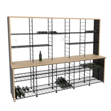 Mueble Expositor para Vinos - Marchand de Vin - Capacidad para 1000 Botellas