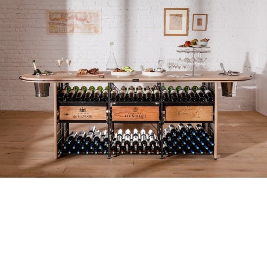 Mueble Mostrador para Degustación de Vino - Comptoir Dégustation - 432 Botellas