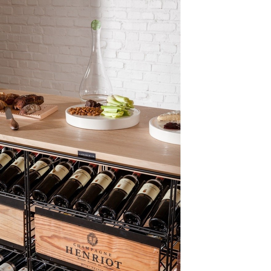 Mueble Mostrador para Degustación de Vino - Comptoir Dégustation - 432 Botellas