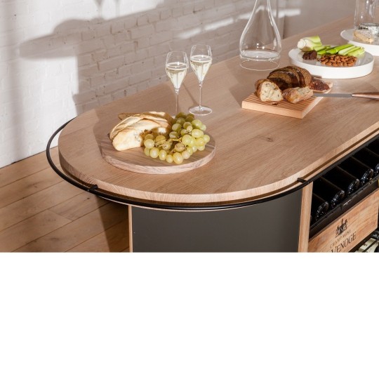 Mueble Mostrador para Degustación de Vino - Comptoir Dégustation - 432 Botellas