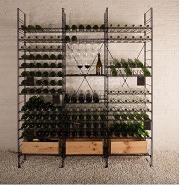 Estantería de vino fabricada en acero para 594 botellas de vino 2