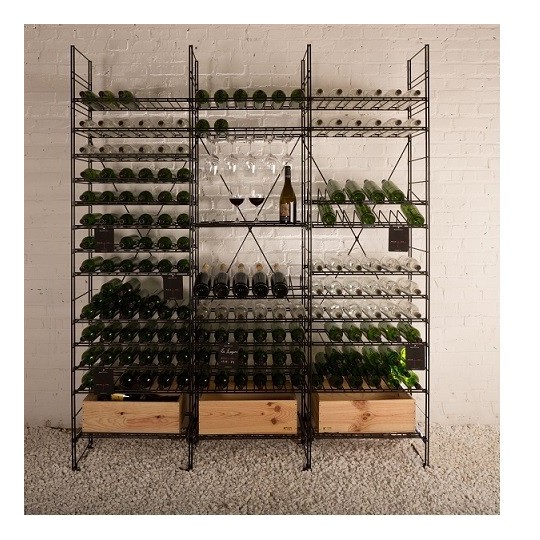 Estantería de Vino en Acero para 594 Botellas - Robusta y Segura