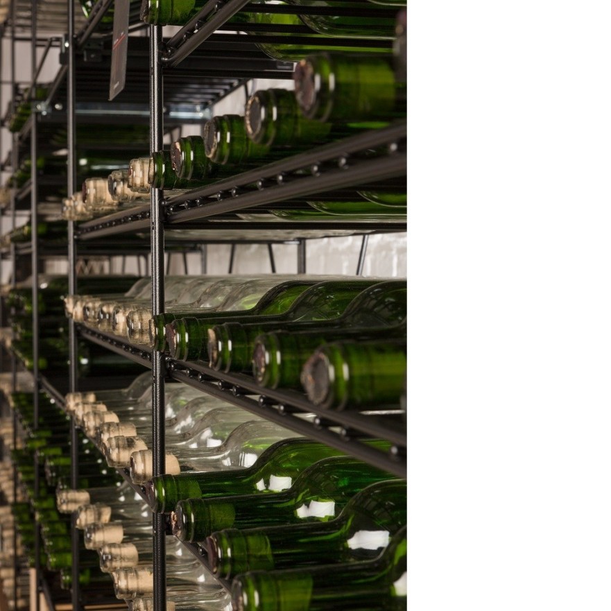 Estantería de Vino en Acero para 594 Botellas - Robusta y Segura